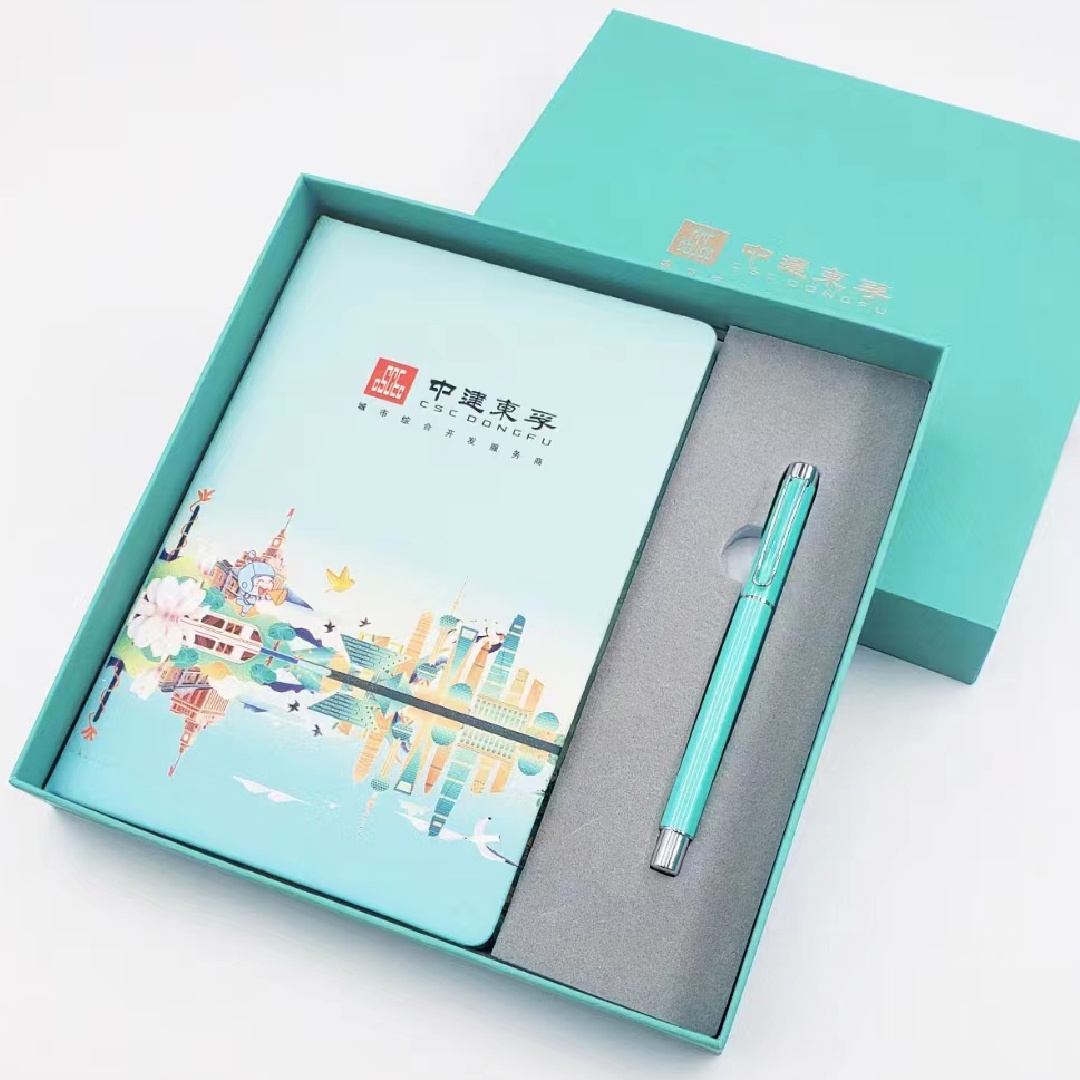 馬卡龍筆記本+筆商務套裝